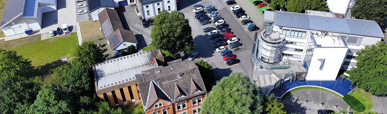 Die Unternehmensgruppe Stadtwerke Schwerte Drohnenbild vom Verwaltungsgebäude der Stadtwerke Schwerte GmbH
